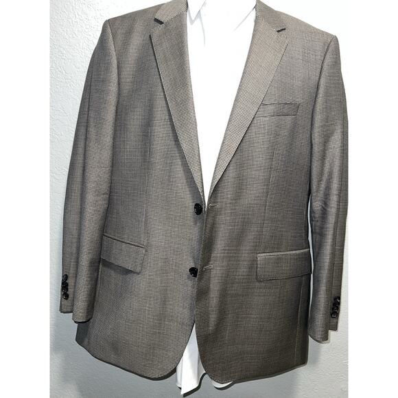 Hugo Boss Mens 42R The James Blazer 100% Virgin Wool Sport Coat Jacket - Picture 4 of 14